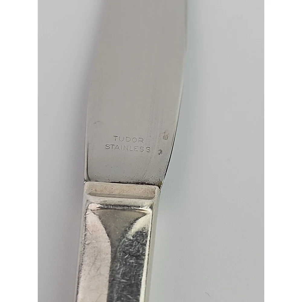 Vintage 1941 Fantasy Oneida Silverplate Knives Tudor Community Set of 3 Floral